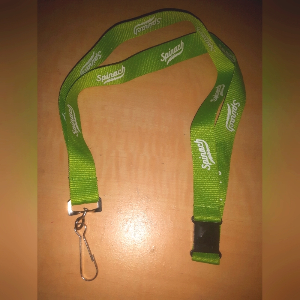 💌 5 for 15 - Brand New Lime Green Spinach Lanyard